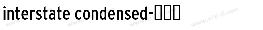 interstate condensed字体转换